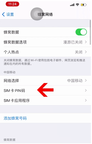 石碣镇苹果14维修网分享如何给iPhone14的SIM卡设置密码 