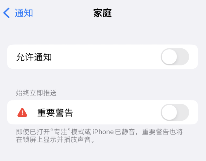 石碣镇苹果14维修分享iPhone14系列机型弹出“家庭”警告后卡死如何解决 